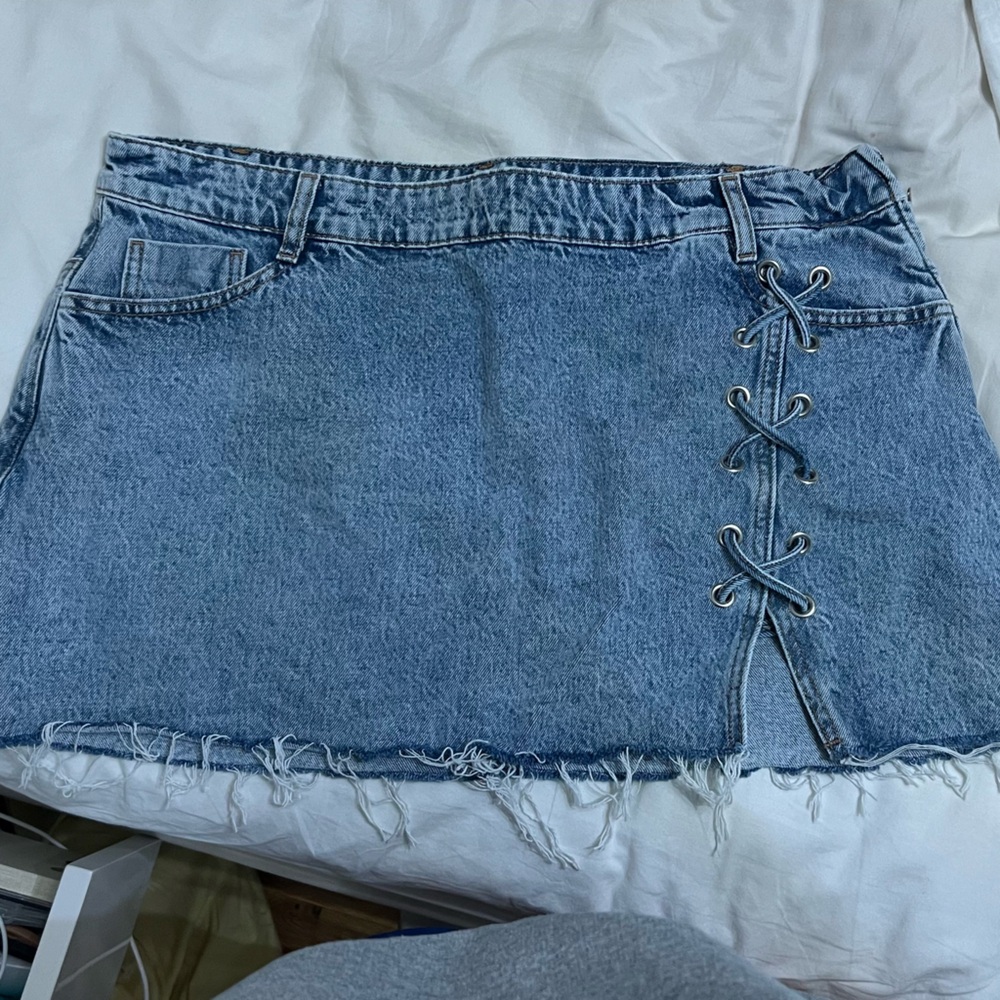 Zara Blue Mini Skirt